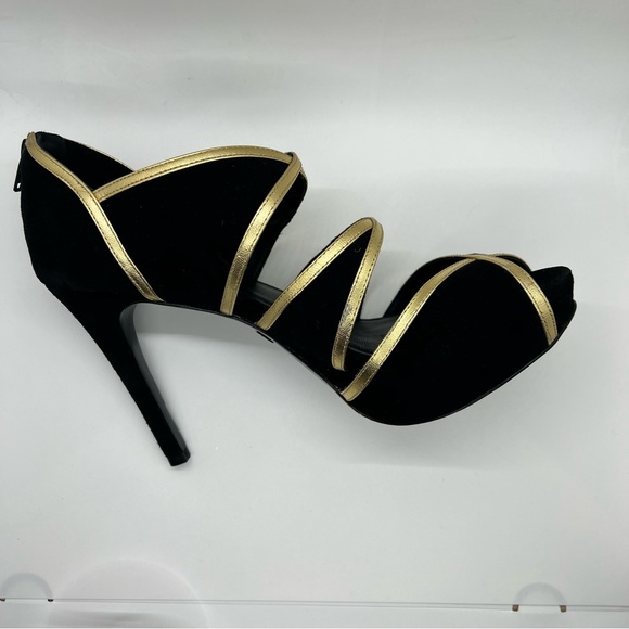 Y2K POUR LA VICTOIRE suede platform stiletto heels SHOES - Picture 5 of 7